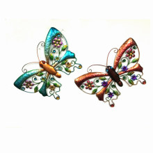 2 Asst Garden Colorful Butterfly Metal Wall Decoration